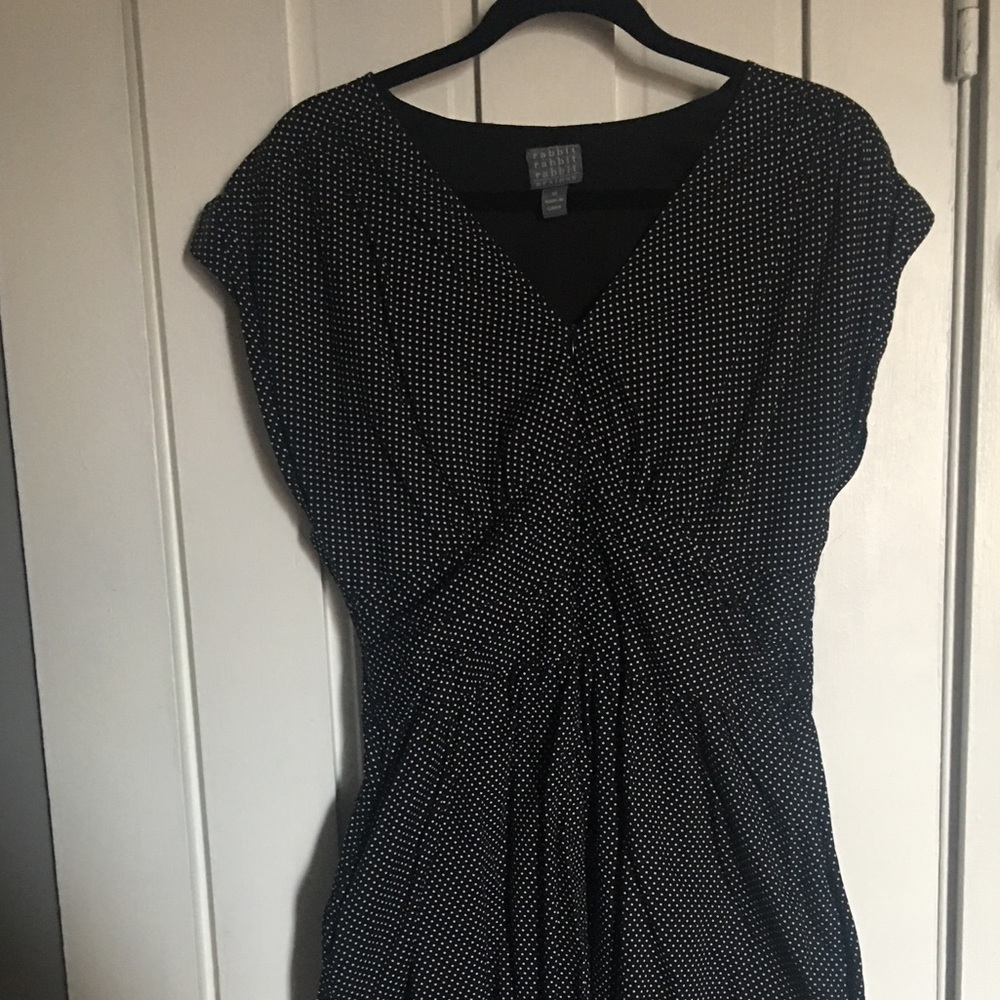 Black dress // White polka dots // Size 12
